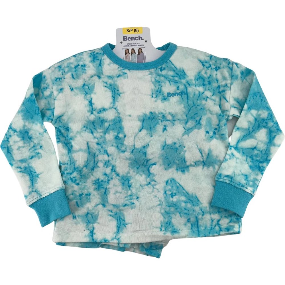 Bench | Girl's Tie-Dye Short Set | 2 Pieces | Blue & White | Various Sizes